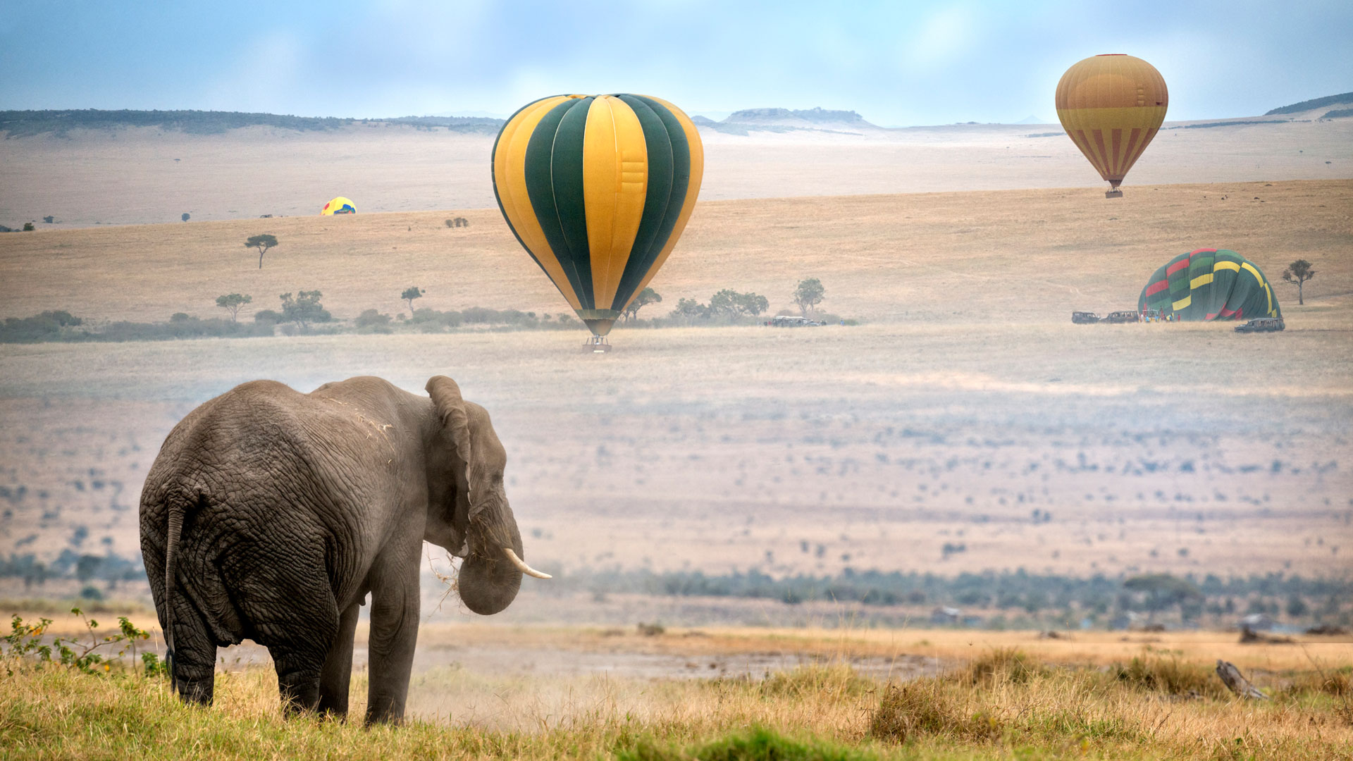 Amboseli hot air